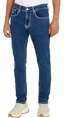 Tommy Jeans Vaqueros Hombre Austin Slim Fit, Azul (Denim Medium), 34W/30L