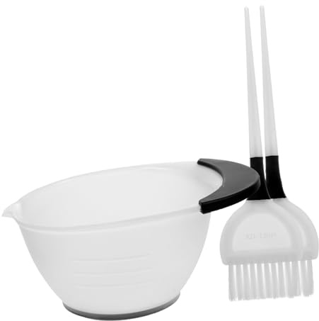 VICASKY 1 ensemble de pinceaux de coloration des cheveux et bol de coloration des cheveux Outils professionnels de coloration pour cheveux Bol de coloration Blanc Pinceau de coloration Couleur