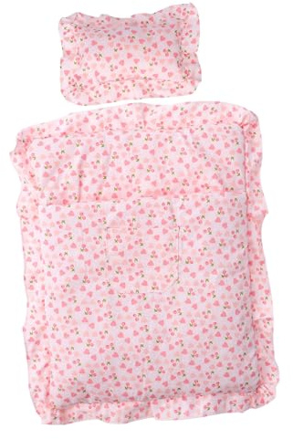 Saco de Dormir Fresa para Muñecas, Accesorio Miniatura de Tela