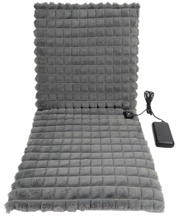 Siege Chauffant Bureau, HOVCEH Coussin Chauffant USB avec 3 Niveaux de Température, Portable épais et Doux Heating Pad avec Grande surface chauffante pour Dos, Lombaires, Hanches, 90 × 45 cm