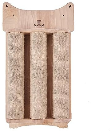 Poteau pour Chaton Haut recouvert de sisal, Base Robuste, Tampon à gratter, Arbre à Chat antidérapant, adaptée aux Griffes, Meuble pour Chatons Actifs, Grands Animaux Adultes (Colonne de Corde)