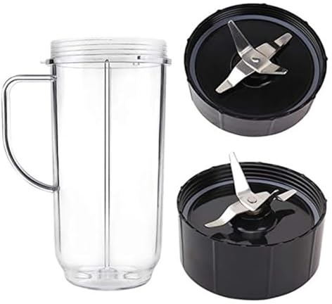 Blender Cup Accessories：2X Cross Blade with Replacement 22oz Cup 250w，Compatible for Magic Bullet，for MB1001