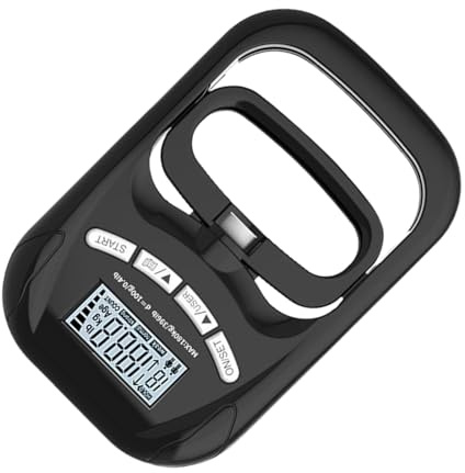 Misuratore Di Di Presa,Strumento di Misura Elettrico per Presa da 180kg,Dinamometro Manuale Elettrico per di - Per Recupero Corporeo Sport Esercizio Ufficio Casa Palestra Donne