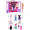 Barbie Bundle, Fashionistas Ultimate Schrank und Puppe (HJL66) + Barbie Mode und Accessoires (HRG56), 2 Spielzeug für Kinder + 3 Jahre alt