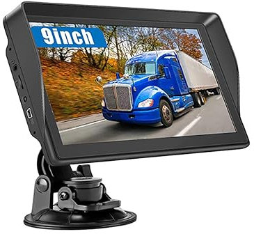 NEWFUN Navigationsgeräte für Auto, GPS LKW Navigationsgeräte, für 2025 Europa Karten,9 Zoll Navi,Kostenloses Karten Update,mit POI Geschwindigkeitswarnung,Sprachführung