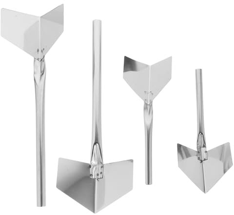 SHINEOFI 4 Piezas Herramienta de Paneles de Paleta de Acabado de Inoxidable Esquinas Interiores y Exteriores Renovaciones y Construcción