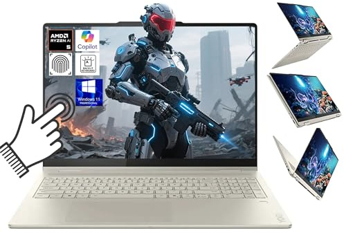 Lenovo Yoga 7 2-in-1 Laptop, 16 IPS Glass AMD Ryzen™ AI 5 340 Processor (2.00 GHz up to 4.80 GHz) 16 GB LPDDR5X-7500MT/s 1 TB SSD M.2 2242 PCIe Gen4 16 WUXGA (1920 x 1200)