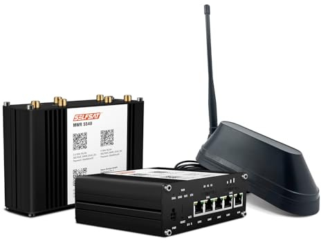 SELFSAT MWR 5540 5G Cat 12 WLAN-router upp till 2,6 Gbps inkl. haj 5G-antenn svart