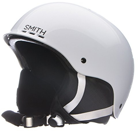 Smith Holt Jr. Snow Helmet – Kids Ski & Snowboard Helmet with Bombshell Construction, Adjustable Fit, Ear Padding & Ventilation – Head Protection for Boys & Girls – White, Youth Medium