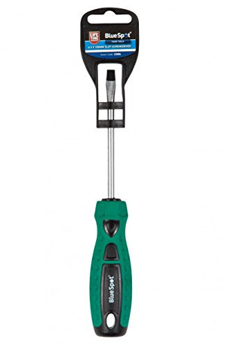 Blue spot Tools, 13006, cacciavite a taglio, verde, 6.5 x 100 mm