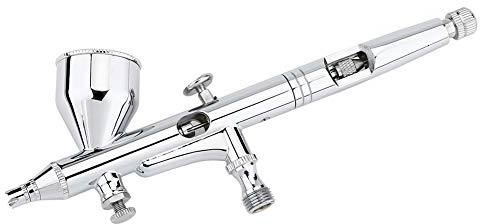 Walfront Kit Aérographe, Kit Aérographe Double Action 0.2mm / 0.3mm / 0.5mm Pistolet de Pulvérisation d'art à Aiguille pour Gâteau/Ongle/Modèle