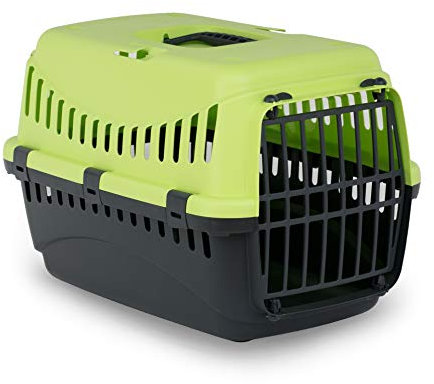 MP BERGAMO Panier Transport Gipsy 50 Porte Plastique pour Chat Vert Citron 7 kg