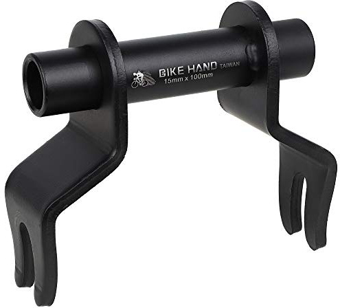 BIKEHAND Thru Axle Fork Mount Rack Adapter 15x100mm - Bike Bicycle Carrier Rack Car Roof Truck Bed Storage