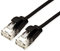 ROLINE Câble Patch UTP DataCenter Cat.6A (Class EA), LSOH, Slim, Noir, 0,15 m