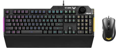 ASUS TUF Gaming Combo K1 & M3 (Maus-Tastatur-Set, Gaming, kabelgebunden) schwarz