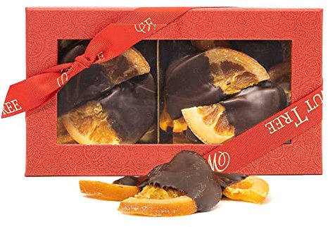 Walnut Tree – Tangy Orange Slices Dipped in Rich Dark Chocolate – Sweet and Tangy – Handpacked in the UK – Vegan – Vegetarian – Gluten Free – Luxury Gift Selection, Birthday, Anniversary – 200g