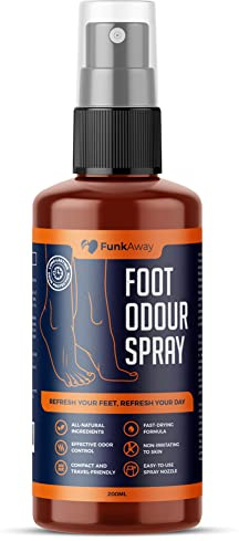 Spray anti-odeurs pour pieds 200 ml – Éliminateur d'odeurs double action pour pieds et chaussures frais | Huiles essentielles naturelles, protection durable, formule non irritante | Application facile