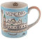 Mila Keramik Städte-Becher Venedig ca. 250ml Tee- & Kaffee-Tasse mit Illustrationen von Markusplatz, Dogenpalast, Rialtobrücke, Kirche Santa Maria sorgt als Geschenk für Urlaubs-Laune und Reise-Glück