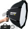 Bowens Mount Softbox 80 cm - Installation rapide - Support de type S compatible avec Godox Canon Sony Fuji YongNuo Flash AD200PRO V1 TT600 V860III 430EXIII SB500 YN320EX YN560