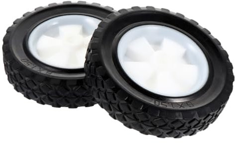 Milisten 2stücke Rasenmäherrad Aus Gummi Und Abs Ersatz-räder Für Gartenmaschinen Stumme Vollräder Mit Hoher Tragkraft Und Stabiler Rotation