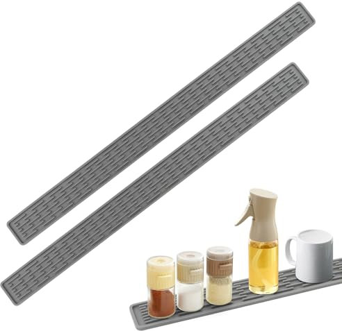 ELEPRUC 2PCS Tappetino per Rubinetto Cucina in Silicone 70x5cm, Tappetino Silicone Cucina, Tappetino Silicone per Rubinetto, Tappetino Lavello Cucina, Tappetino Rubinetto Cucina, paraspruzzi Cucina