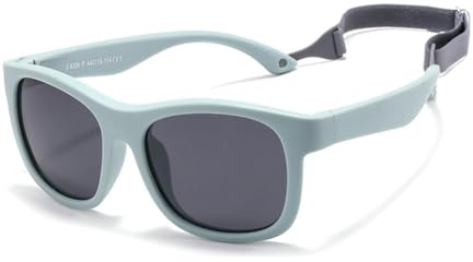 FBHLZ Baby Sunglasses with Strap UV400 Polarized kids cute sunglasses Outdoor Beach Holiday Age 0-36 Months