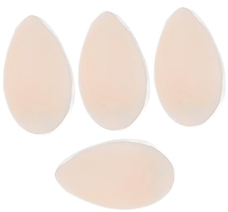 Veemoon Correcteurs Étanches en Silicone Anti-Coussinet pour Cache-Parties Intimes Femme S, Adhésifs Et Résistants à l'eau, Protection Intime pour Natation Et Plage, Lot De 4