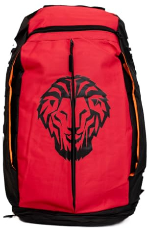 Athletic Club Mochila + Bolsa de Deporte 2 en 1, Negro con Rojo, 51 x 29 x 22 cm, Asas ocultas, Bolsillos Múltiples, Producto Oficial