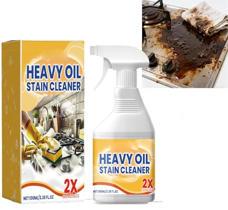 Heavy Duty Kitchen Degreaser spray, kraftfull multifunktionsrengörare, ugn och grill, envisa oljefläckar, fett och smuts, avfettningsmedel för robusta ytor, hållbara fläckar (1 styck)