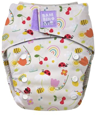 Bambino Mio, Rivoluzionario Pannolino di Stoffa Riutilizzabile - AMICI DEL SOLE - Eco pannolino sostenibile, lavabile e senza sostanze chimiche dal neonato al bambino.