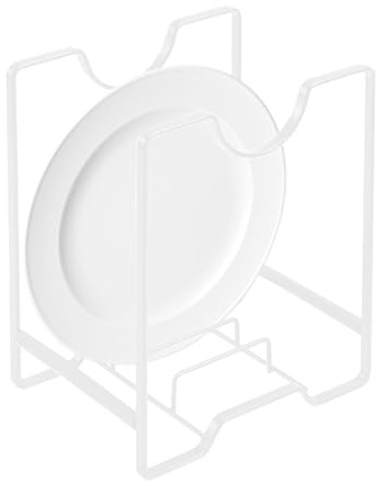 Égouttoir à vaisselle en métal – Petit support de cuisine, organisateur de support d'assiette creuse | Solution de rangement de comptoir pour assiettes, plats, bols, ustensiles, séchage, organisation