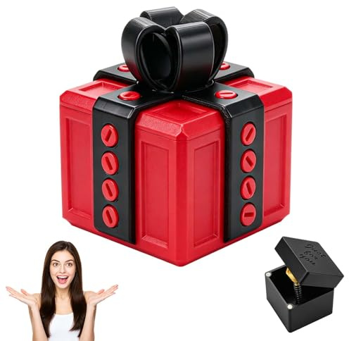 Feirdhoo Nervige Geschenkbox mit Finger,Mittelfinger Box,Lustiges Nervige Geschenkbox,3D Geschenkboxs Schrauben,Geburtstagsgeschenkboxs,Büroschreibtisch oder Heimdekorations Überraschungsgeschenkb