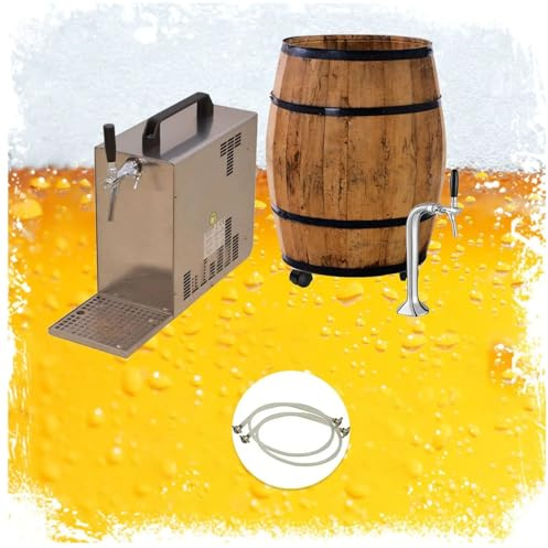 Set completo spillatore di birra con sistema di spillatura, bar mobile, adattatore da 5 l, frigorifero 35 l/h, compressore 0,18 kW - ideale per eventi e feste