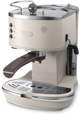 Delonghi ECOV310.BG Vintage Icona Pump Espresso and Cappuccino Machine 1.4 L, 1100 W - Cream