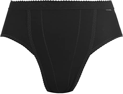 sloggi Control Tai 2P, Slip, Mujer, Negro (Black), 44
