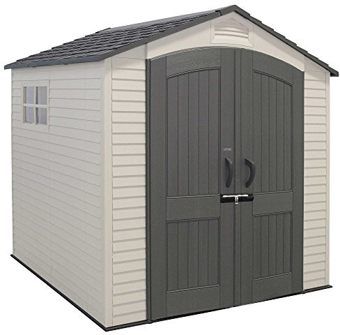 Lifetime 60190 7 x 7ft Heavy Duty Plastic Shed, Beige