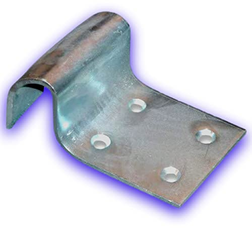 Déco fer Forgé-SABOT DE PORTAIL RÉGLABLE ACIER A VISSER au sol mur 140X95X 45 mm-Porte Portail Portillon Battant Coulissant -Tampon Noir Percage 4 Trous-Interieur Exterieur Utilisation Facile Durable