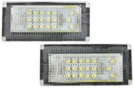 AUTO-STYLE Satz LED Nummerschildbeleuchtung kompatibel mit Mini One/Cooper/S/Cabrio R50/R52/R53 2001-2006