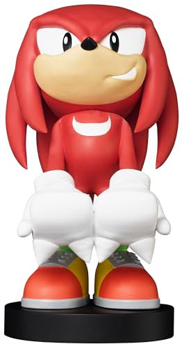 Exquisite Gaming: Knuckles Cable Guys Handy- und Controller-Halterung, inklusive 1,8 m Ladekabel, robuste PVC-Statue, stabile Basis