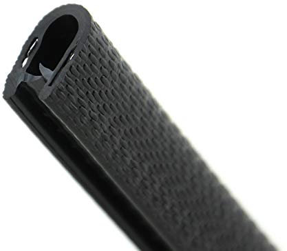 SMI-Kantenschutzprofil KS1-4S-M für 1-4mm PVC mit Stahleinlage Schwarz selbstklemmend ohne Kleber - Kantenschutz, Kederprofil, Kantenprofil, Kantenschutzleiste für Autotüren, Bleche (20 m)