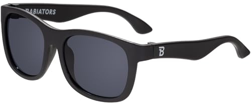 Babiators Baby Navigators - Original Jet Black Kid's Sunglasses | UV Protection, Ages 0-1 | Babies & Toddlers | UV Protection, Durable, Bendable, and Baby Proof