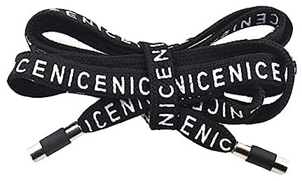 Fendawn Strive 2 cordones de repuesto para decoración de cintura para pantalones, pantalones cortos, sudaderas con capucha, ropa, color negro