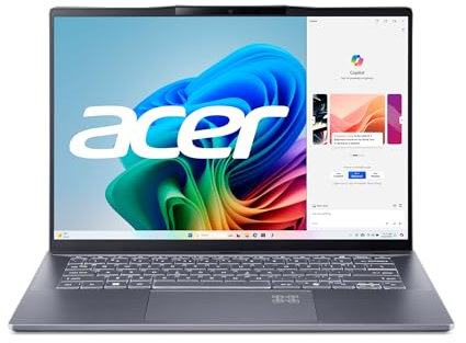 acer Swift 14 AI Copilot+ PC | 14.5 2.5K 120Hz Display | Unlock AI Experiences | Snapdragon X Plus 10-Core Processor | 16GB LPDDR5X | 1TB Gen 4 SSD | Wi-Fi 7 | Windows 11 Home | SF14-11-X128