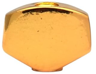 Elektrische Holz-Folk-Gitarre Metall-Stimmknopf Griff Knopf Knopfkopf Kappe Knopf Saitenachse Schnalle Griff Kleines Quadrat gitarrenzubehör für anfänger(Gold)