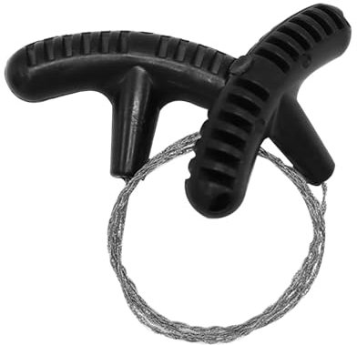 Sierra de cuerda dentada, sierra de alambre de acero inoxidable, cable para exteriores, kit de supervivencia de motosierra, cuerda de cuerda de engranaje antioxidante, supervivencia portátil para caza