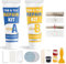 Kit Reparación Bañera Impermeable, Reparar Graffitis, Agujeros y Grietas en Cerámica, Porcelana, Azulejos, Resistente Agua Calor, Reparación Permanente, Incluye Espátula y Papel de Lija (1 pack)