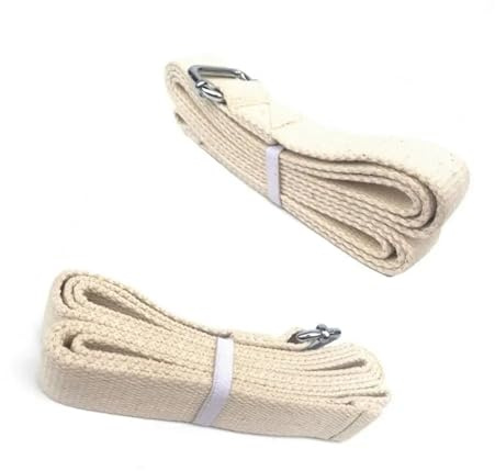 cinghia yoga Cintura da yoga in cotone con fibbia ad anello a D, fascia di resistenza for palestra, cinghia for e pilates