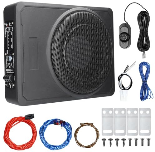Walmeck Bil Subwoofer 10in 800W Kraftfull Basförstärkare för Fordonsmarinbåt