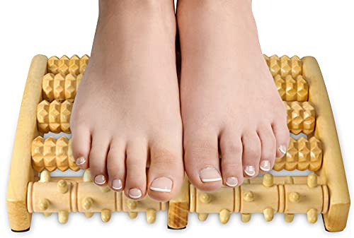 MEDca Rouleau de Massage pour les Pieds - Outil de Réflexologie pour Soulager la Douleur dans les Pieds, la Voûte Plantaire et le Talon, Soulage l'Aponévrosite Plantaire et Améliore la Circulation
