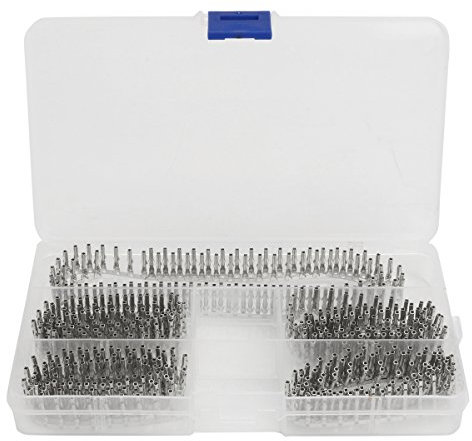 MJJEsports 500Pcs Femmina 5557 Atx Eps Pci-E Mezza Placcato Crimpare Pin Teminal Con Gamba Lunga